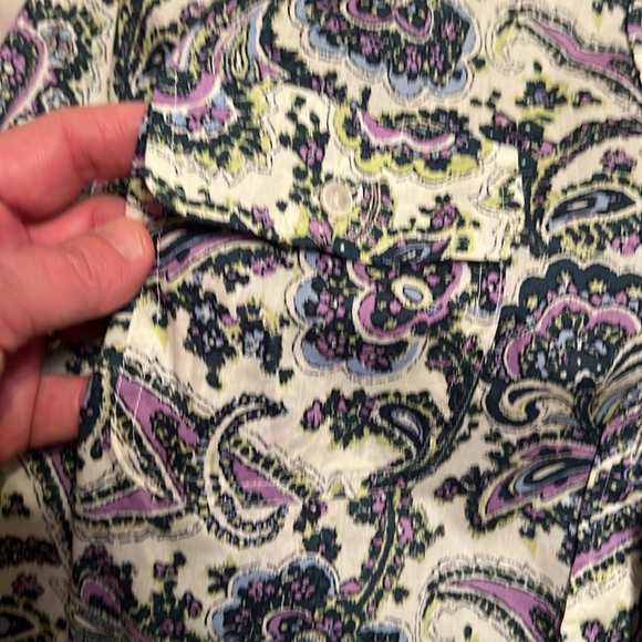 Talbots paisley button-down shirt - Picture 5 of 8